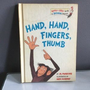 Vintage Kid’s Book Hand, Hand, Fingers, Thumb